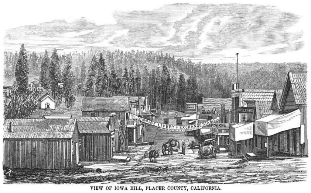 Iowa Hill, California August 1859 Hutchings' Illustrated California Magazine Photo by BenTruwe